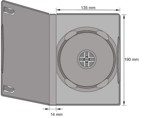 DVD-Standard Single Case in transp.