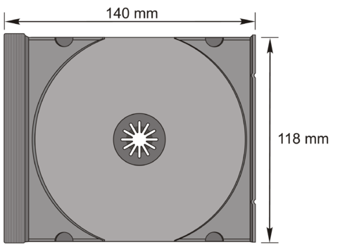 CD-Standard Tray in schwarz